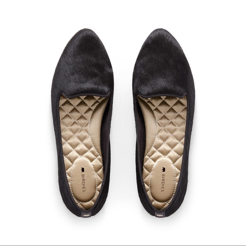 HB Birdies Black Calf Hair Shoes Flats 8.5